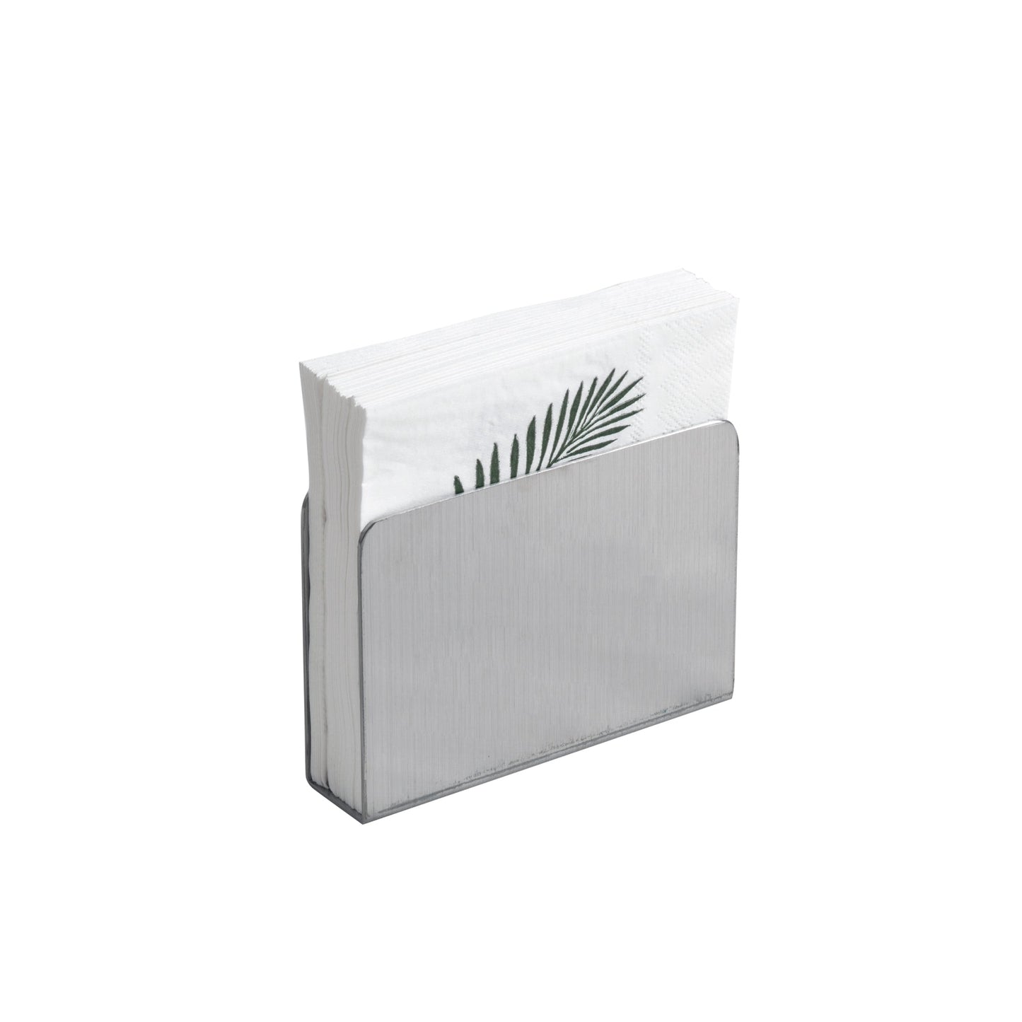IMEEA Stainless Steel Cocktail Napkin Holder for 5x5 inch Beverage Napkins