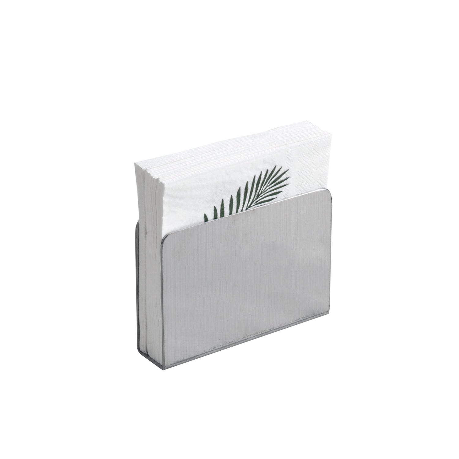 IMEEA Stainless Steel Cocktail Napkin Holder for 5x5 inch Beverage Napkins