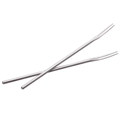 IMEEA SUS304 Stainless Steel Olive Fork with Long Handle and Sharp Tines