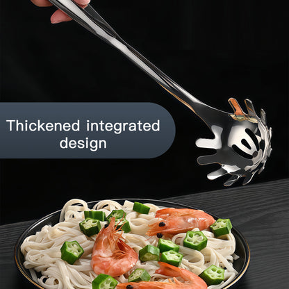 Sturdy stainless steel utensil with a thickened one-piece design for enhanced strength and durability