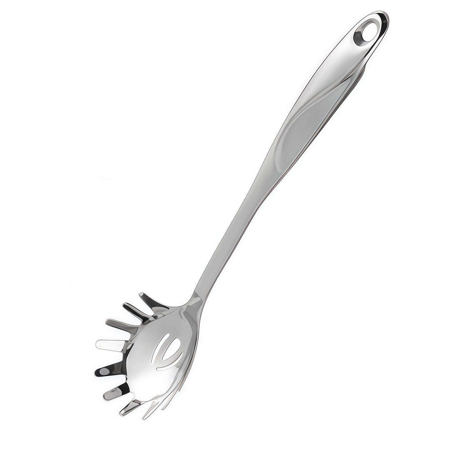 IMEEA Kitchen Utensil Set Pasta Server 14.3inch SUS304 Stainless Steel with Thickened Integrated Design