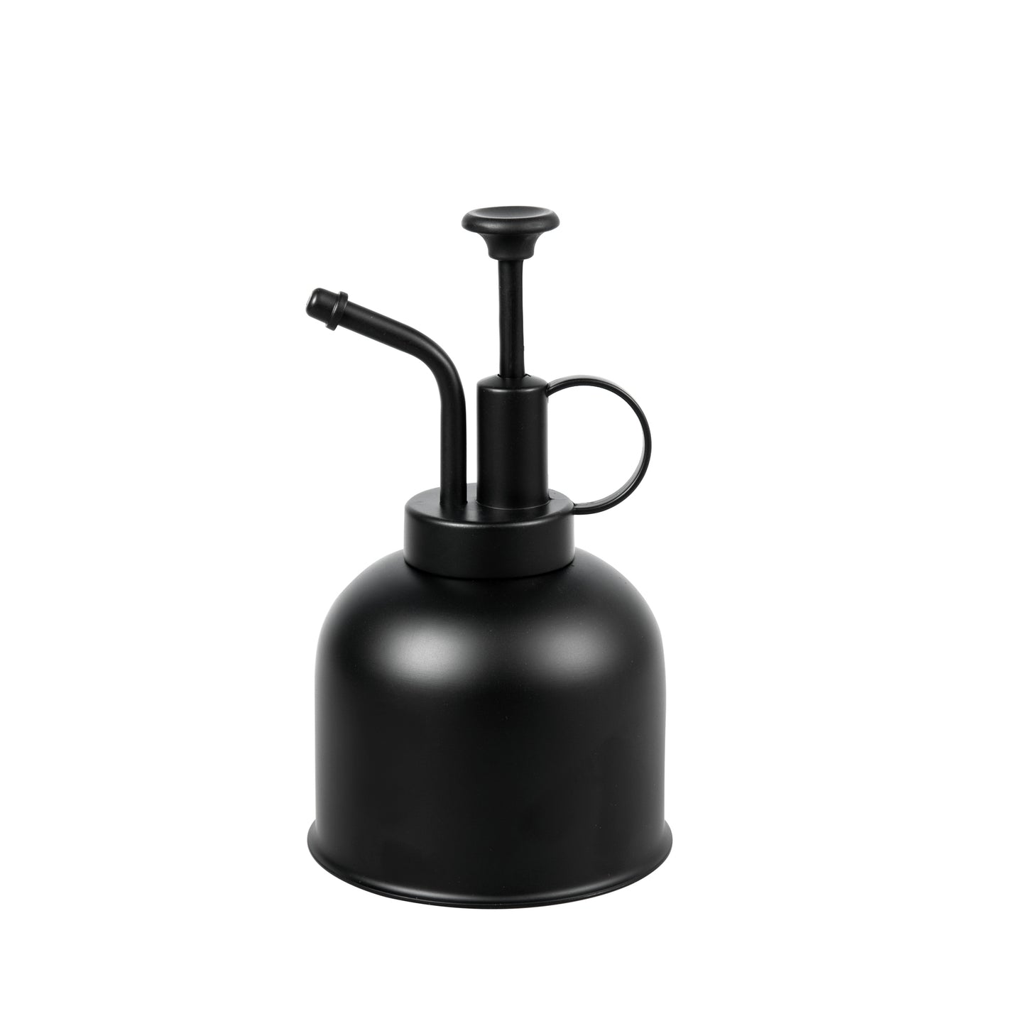 mini Metal plant mister producing ultra-fine mist for indoor gardening black