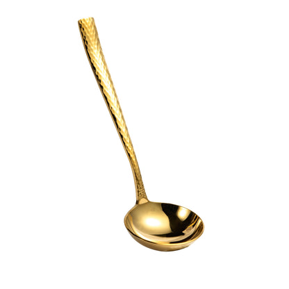 IMEEA gold 18/10 stainless steel sauce ladle with polished finish