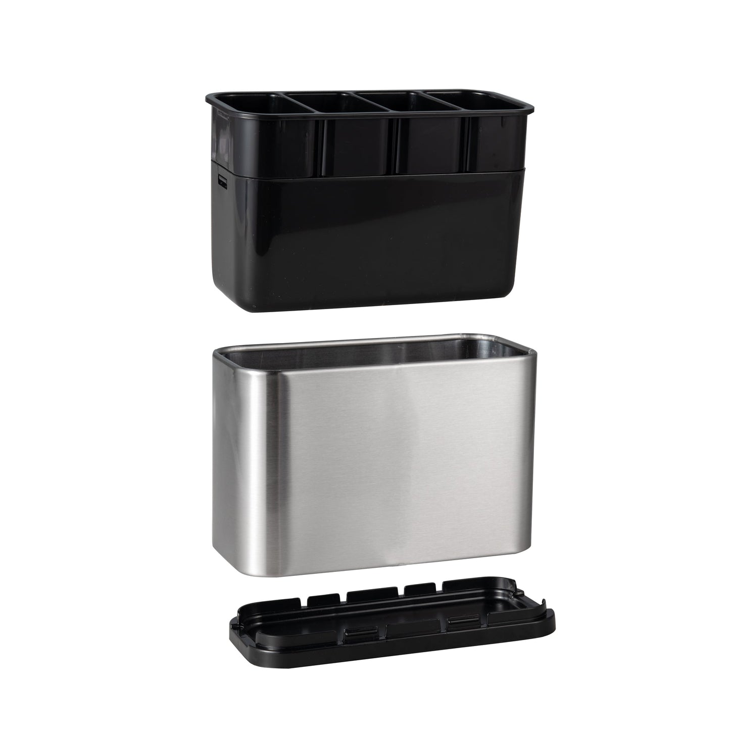 IMEEA Detachable Stainless Steel Flatware Organizer showing complete separated components for a clear product overview