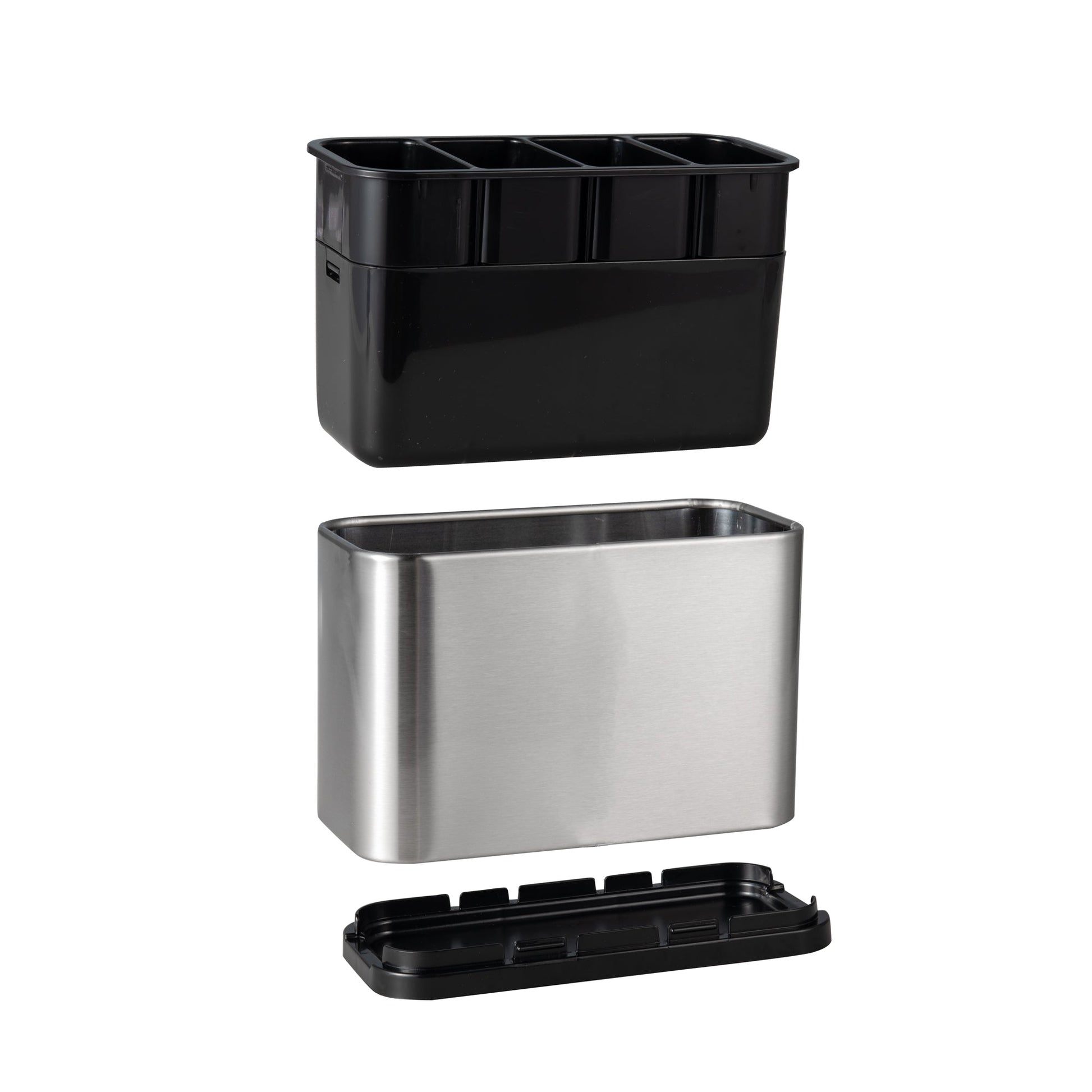 IMEEA Detachable Stainless Steel Flatware Organizer showing complete separated components for a clear product overview