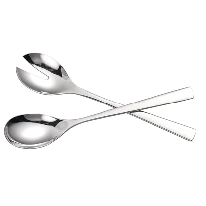 IMEEA Durable Stainless Steel Salad Servers with Solid Handles and Mirror Finish