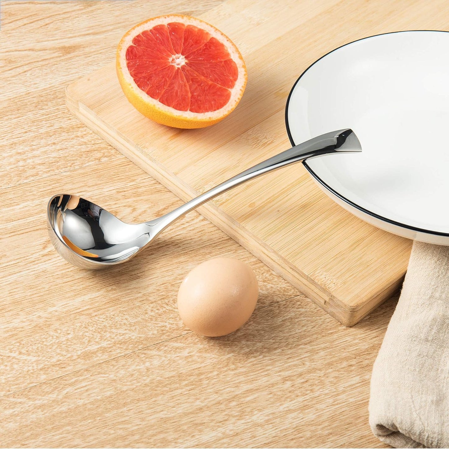 IMEEA 18/10 Stainless Steel Small Sauce Ladle, perfect for kitchen use and cooking enthusiasts