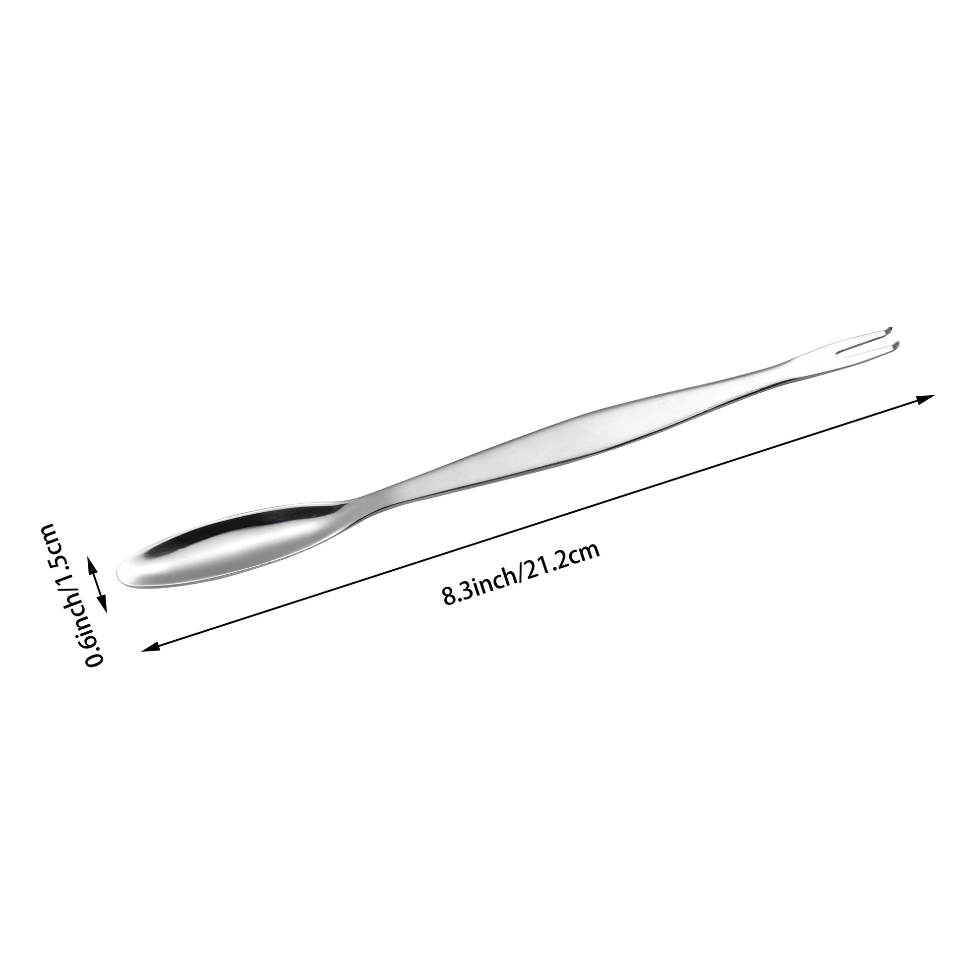 IMEEA SUS304 Stainless Steel Seafood Forks Picks with 8.3inch length and 0.6inch spoon width