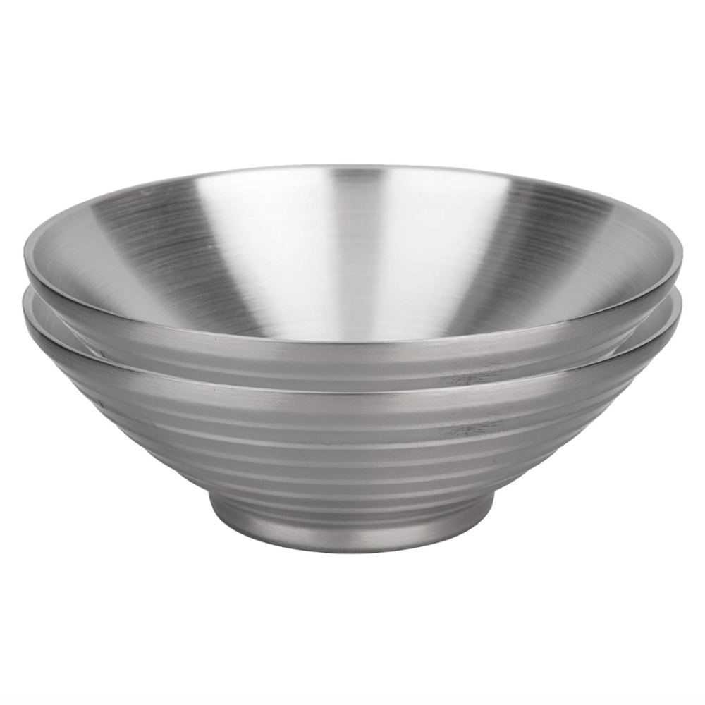 IMEEA Double-Wall Stainless Steel Serving Bowls – Set of 2