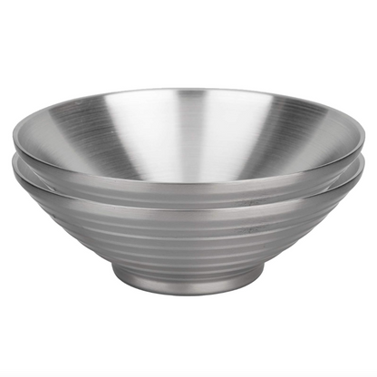 IMEEA Double-Wall Stainless Steel Serving Bowls – Set of 2