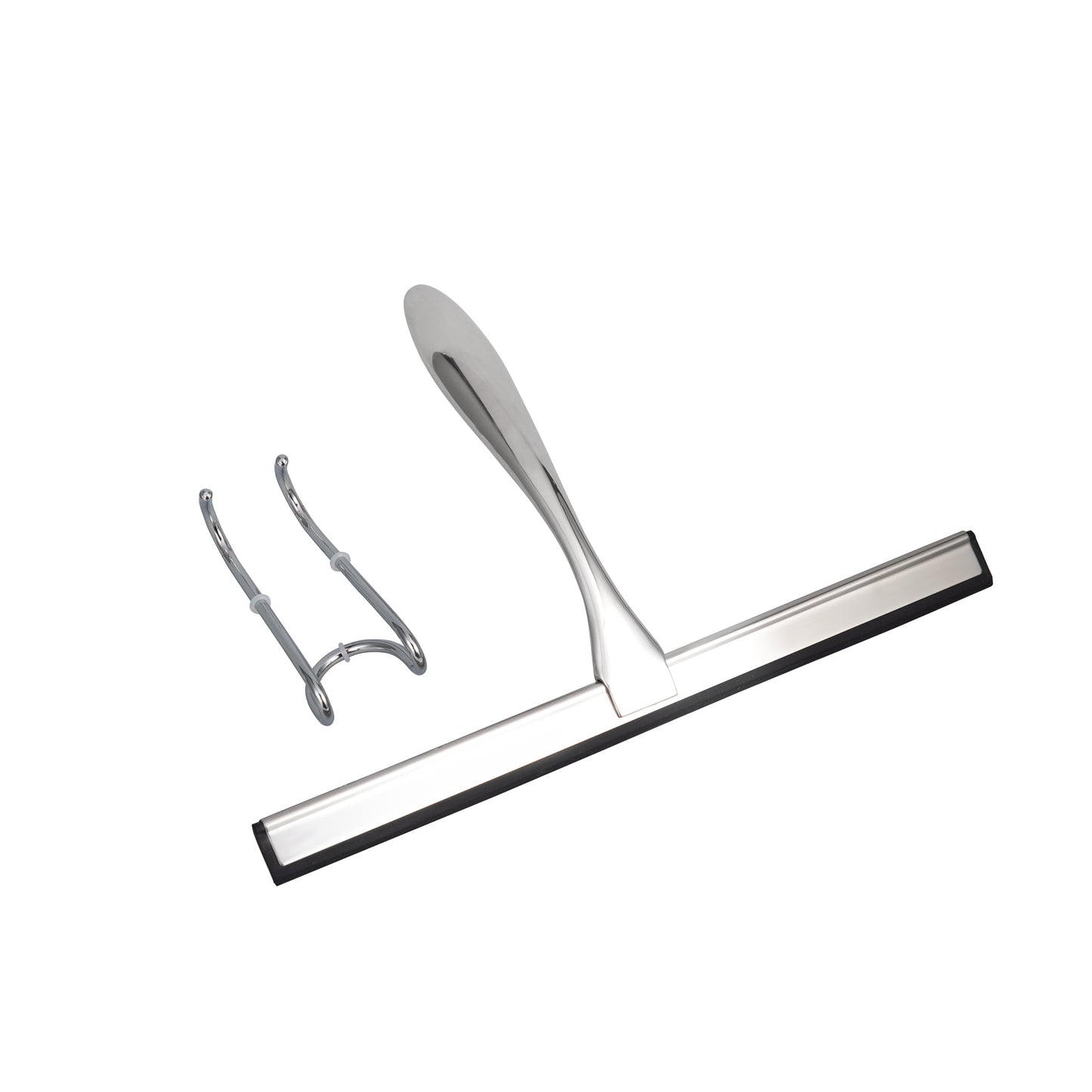 IMEEA Stainless Steel Shower Squeegee with included hook for convenient storage