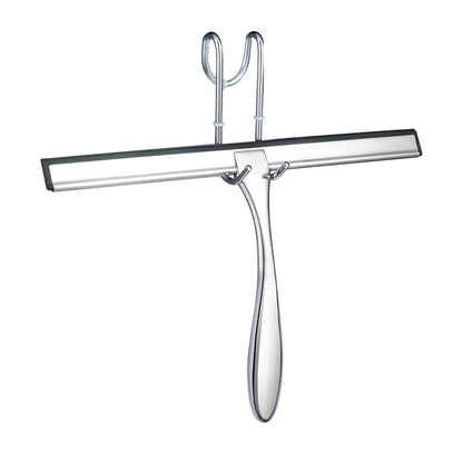 IMEEA 12.3Inch Shower Squeegee for Glass Doors Stainless Steel Shower Glass Squeegee with Hook Bathroom Squeegee - IMEEAsqueegee
