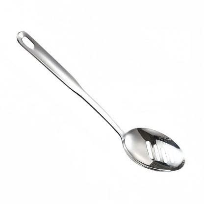 IMEEA Large Slotted Spoon SUS304 Stainless Steel Cooking Spoon 12.8in/32.5cm Long Handled Serving Spoon