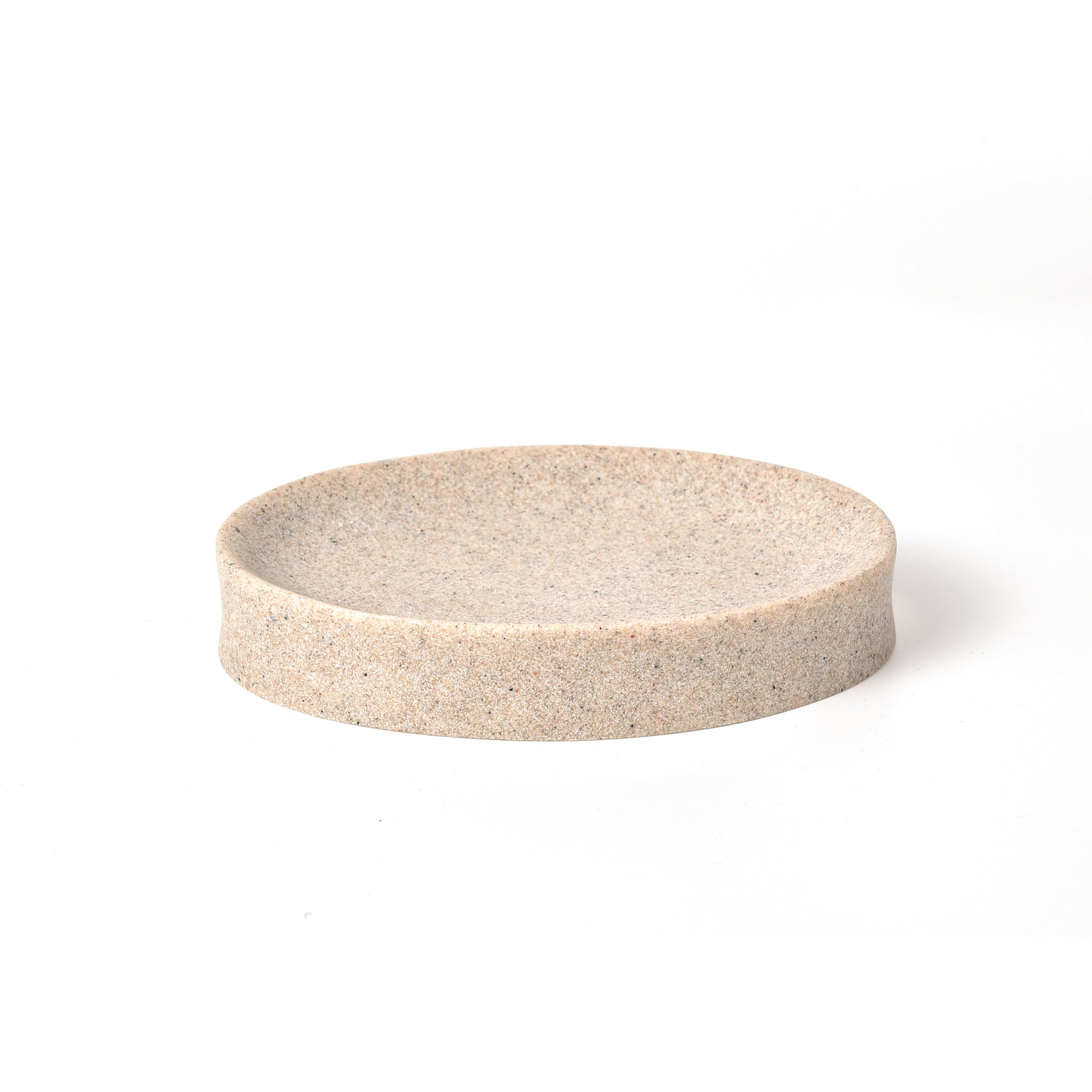 IMEEA Beige Resin Soap Dish with warm neutral tone and modern minimalist style