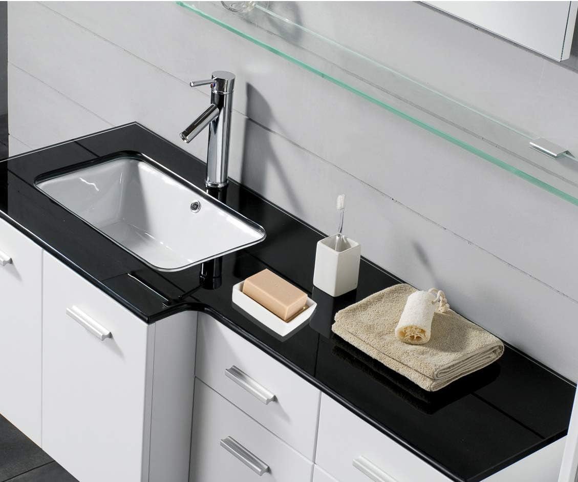 Morden Stainless Steel Soap Holder 3.9inch on bathroom sink with soap