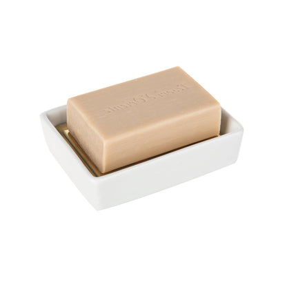 Stainless Steel Soap Holder with soap and double layer draining design