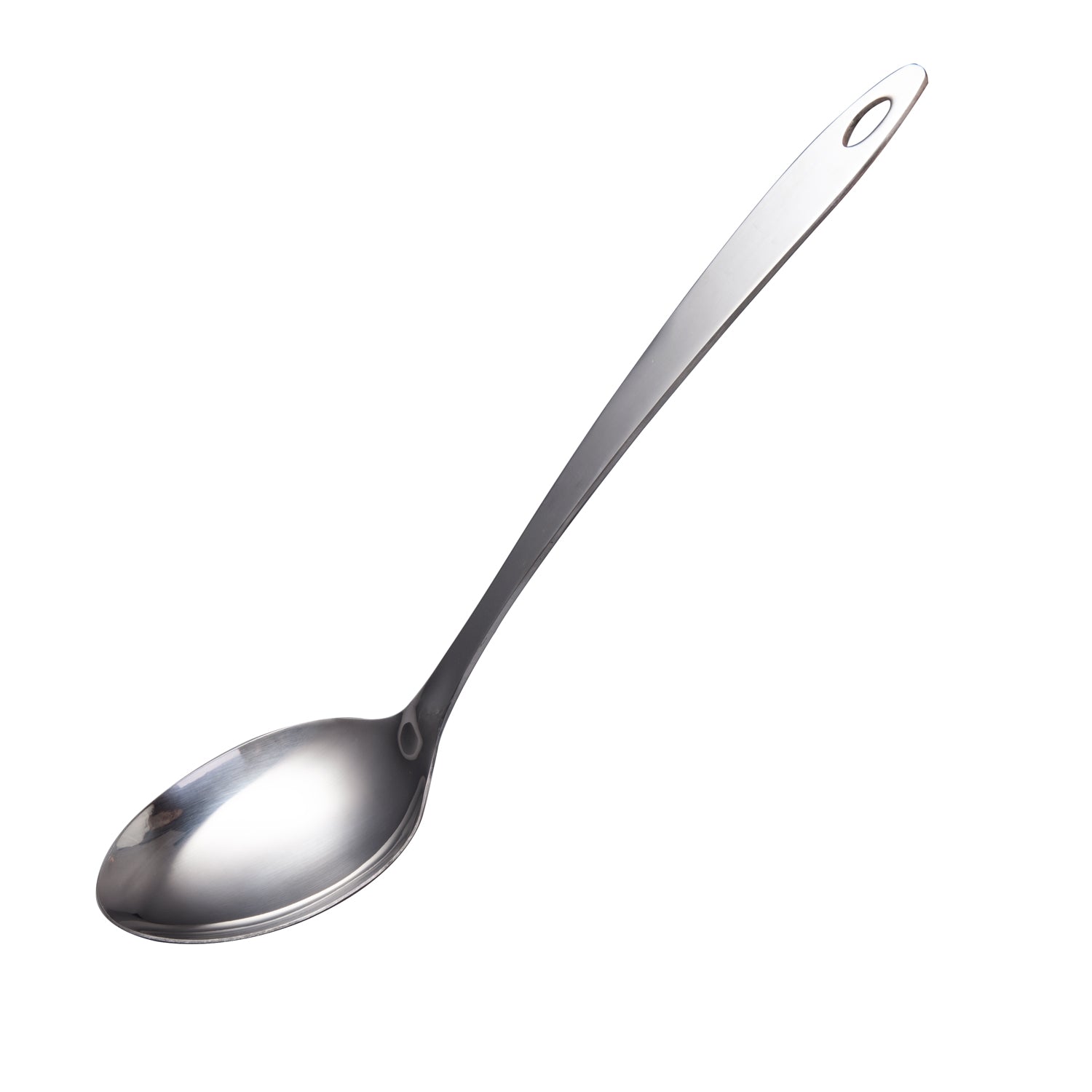 IMEEA stainless steel solid serving spoon with 12.8-inch handle