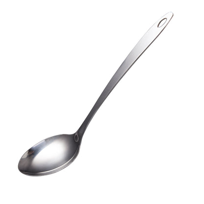 IMEEA stainless steel solid serving spoon with 12.8-inch handle