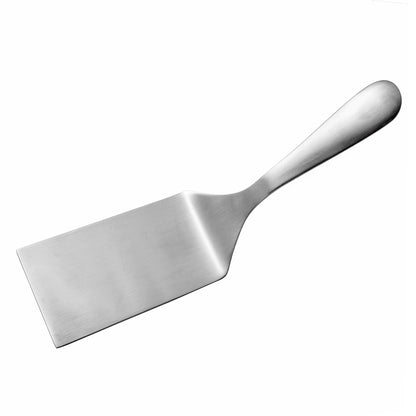 IMEEA SUS304 Stainless Steel Solid Spatula 10 inch Flat Edge Turner for Cast Iron and Griddle Cooking