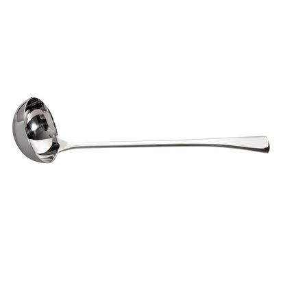 Polished Stainless Steel Soup Server showcasing a sleek design and deep bowl construction