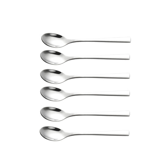 IMEEA SUS304 Stainless Steel Spoons with mirror polished finish, available in 4.5in and 5.5in sizes for coffee, tea and desserts