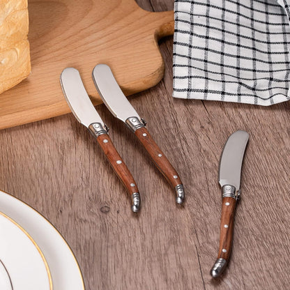 IMEEA Stainless Steel Butter Spreader Set placed on a table