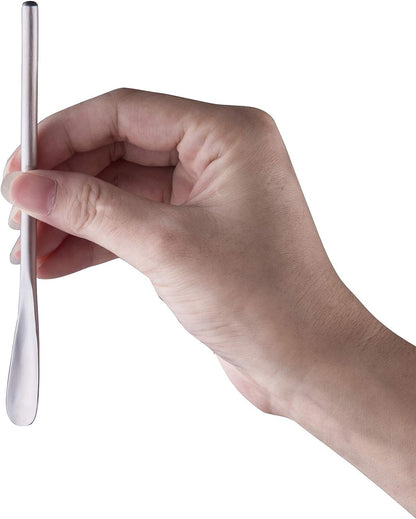IMEEA SUS304 Stainless Steel Coffee Stir Spoons, 5.9 inch compact size held by hand