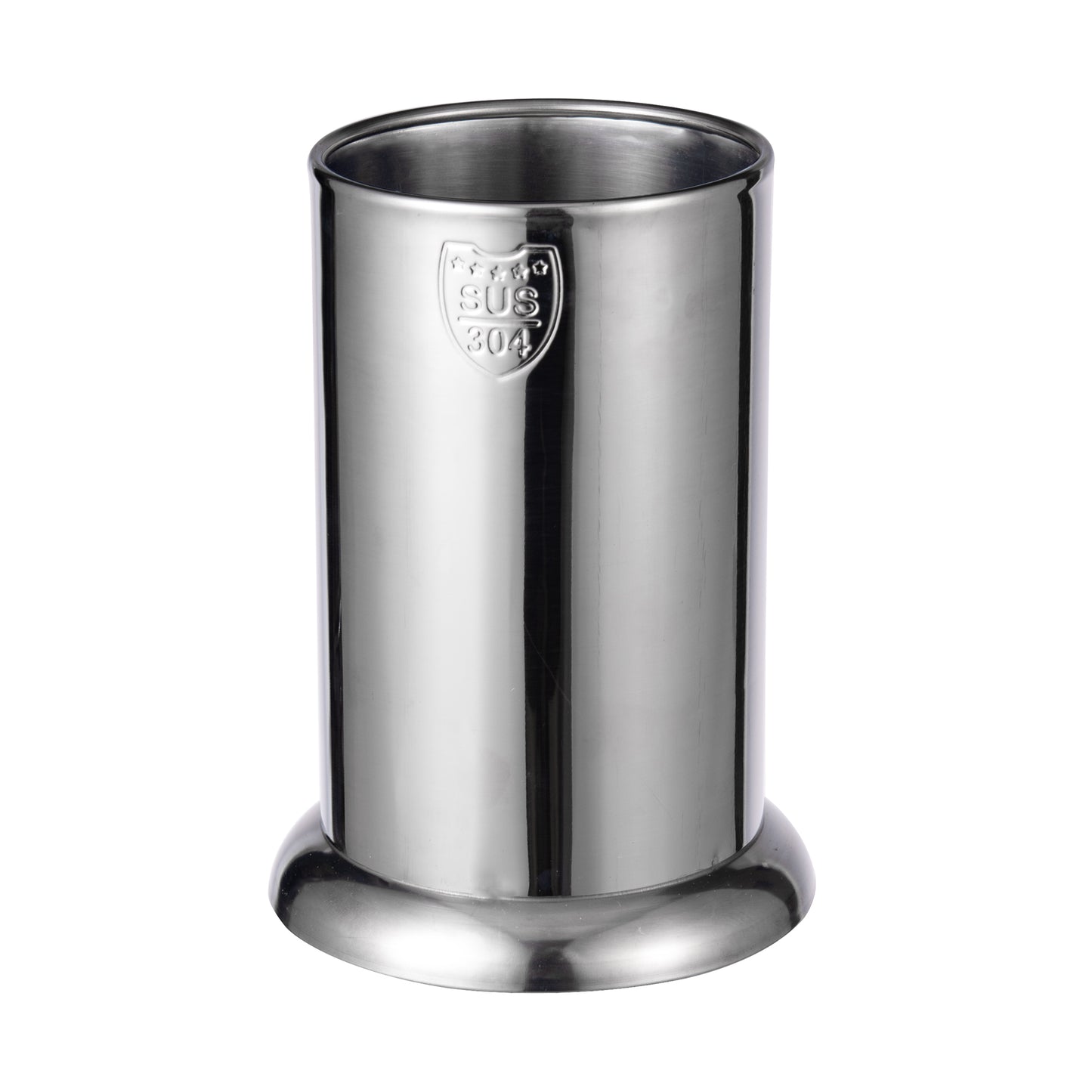 IMEEA 6.8inch SUS304 Stainless Steel Straw Holder with mirror polished finish for countertop organization