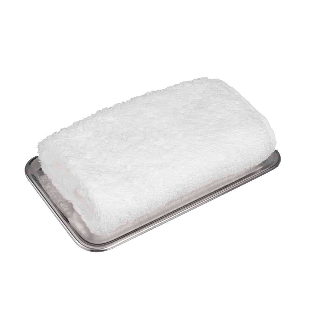 IMEEA Stainless Steel Display Tray with Mirror Polished Finish for holding towels and small items