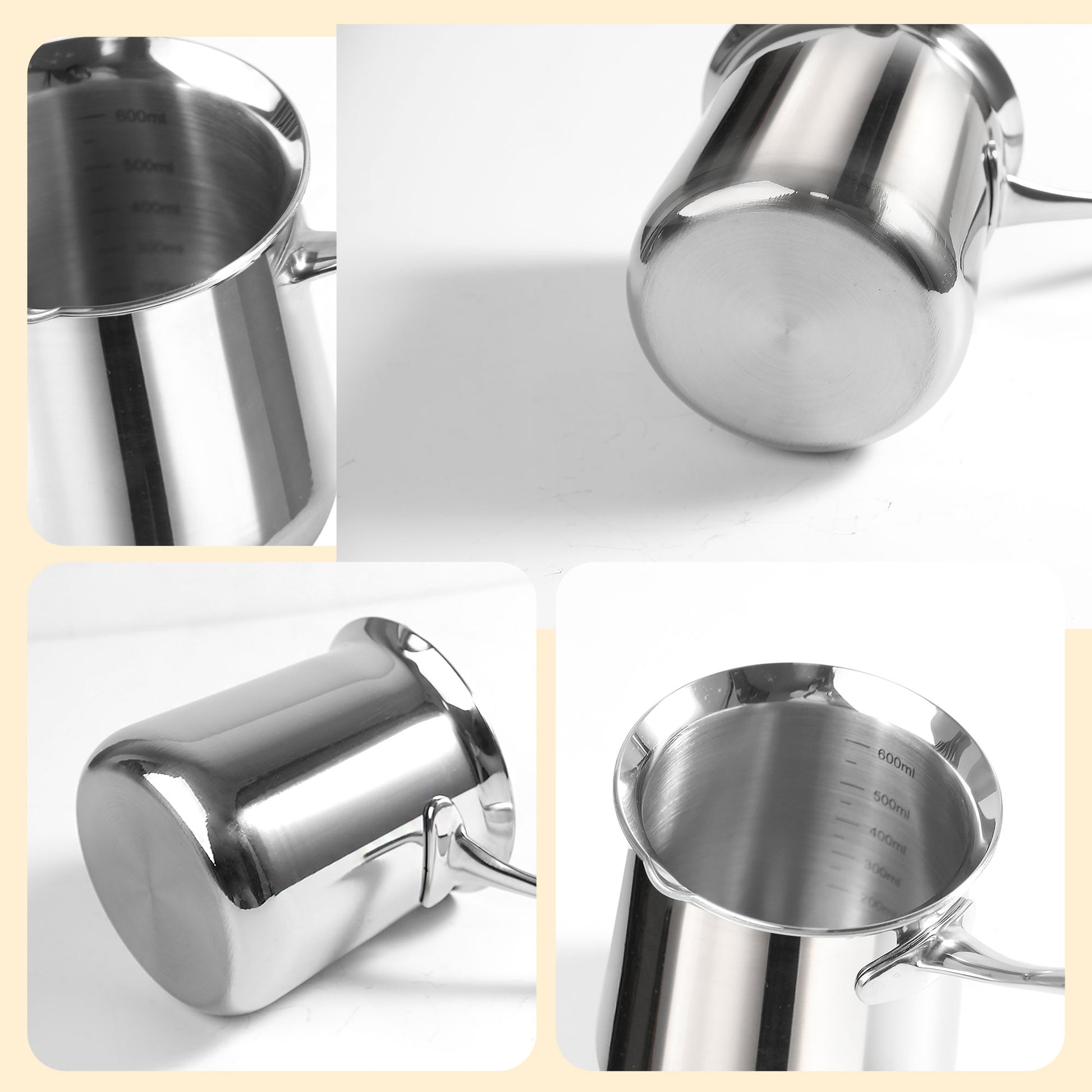 Multi-Purpose IMEEA Turkish Coffee Pot displayed from multiple angles