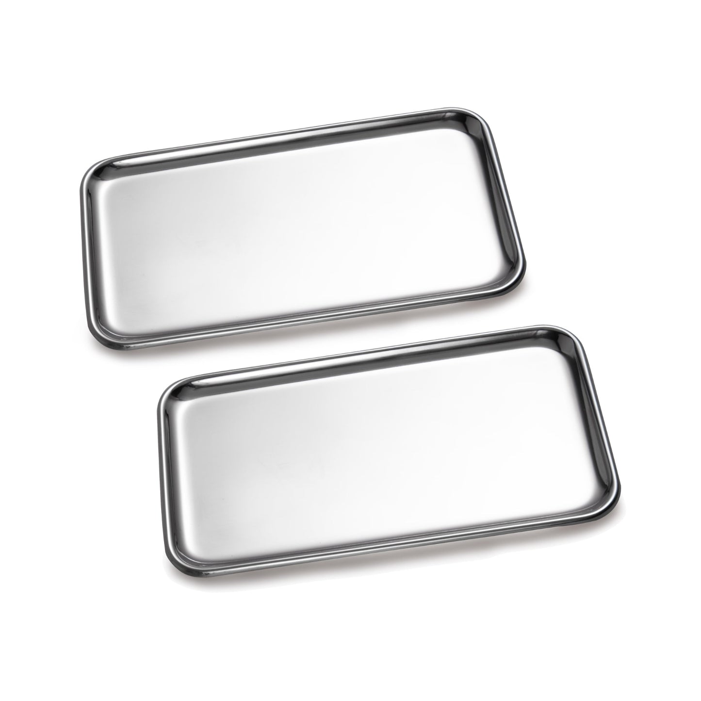 IMEEA SUS304 Stainless Steel Vanity Tray 8 x 4.64 Inch Jewelry and Perfume Organizer