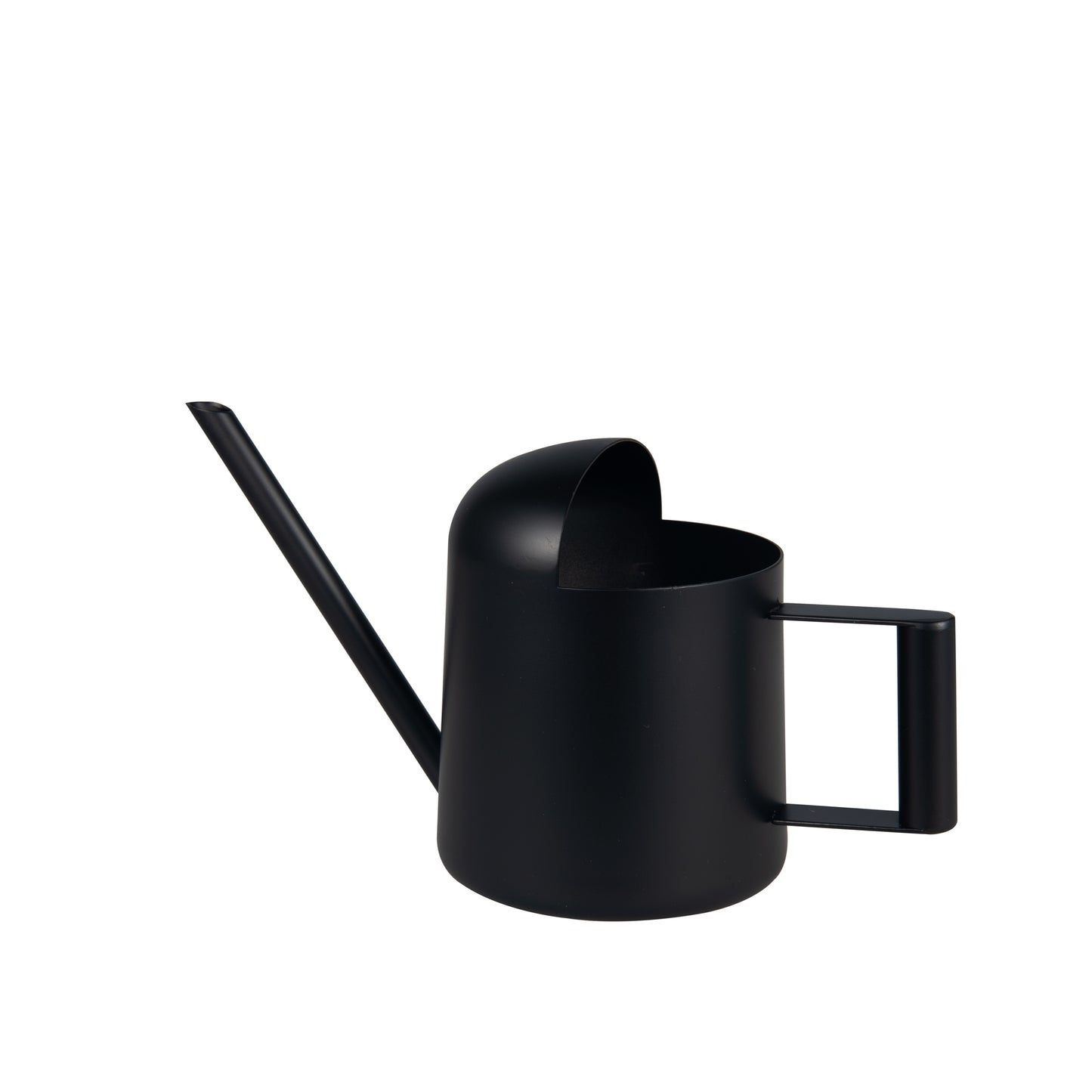 IMEEA Black Stainless Steel Watering Can featuring a sleek minimalist design with an elegant finish