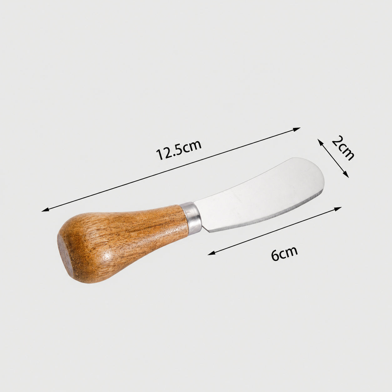 IMEEA 4 Pcs Mini Butter Spreaders Stainless Steel with Wooden Handles