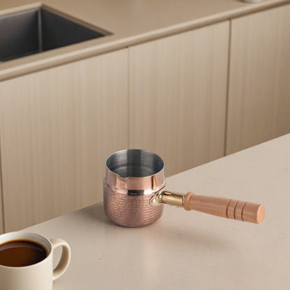 Small saucepan for melting butter, warming milk, or making sauces