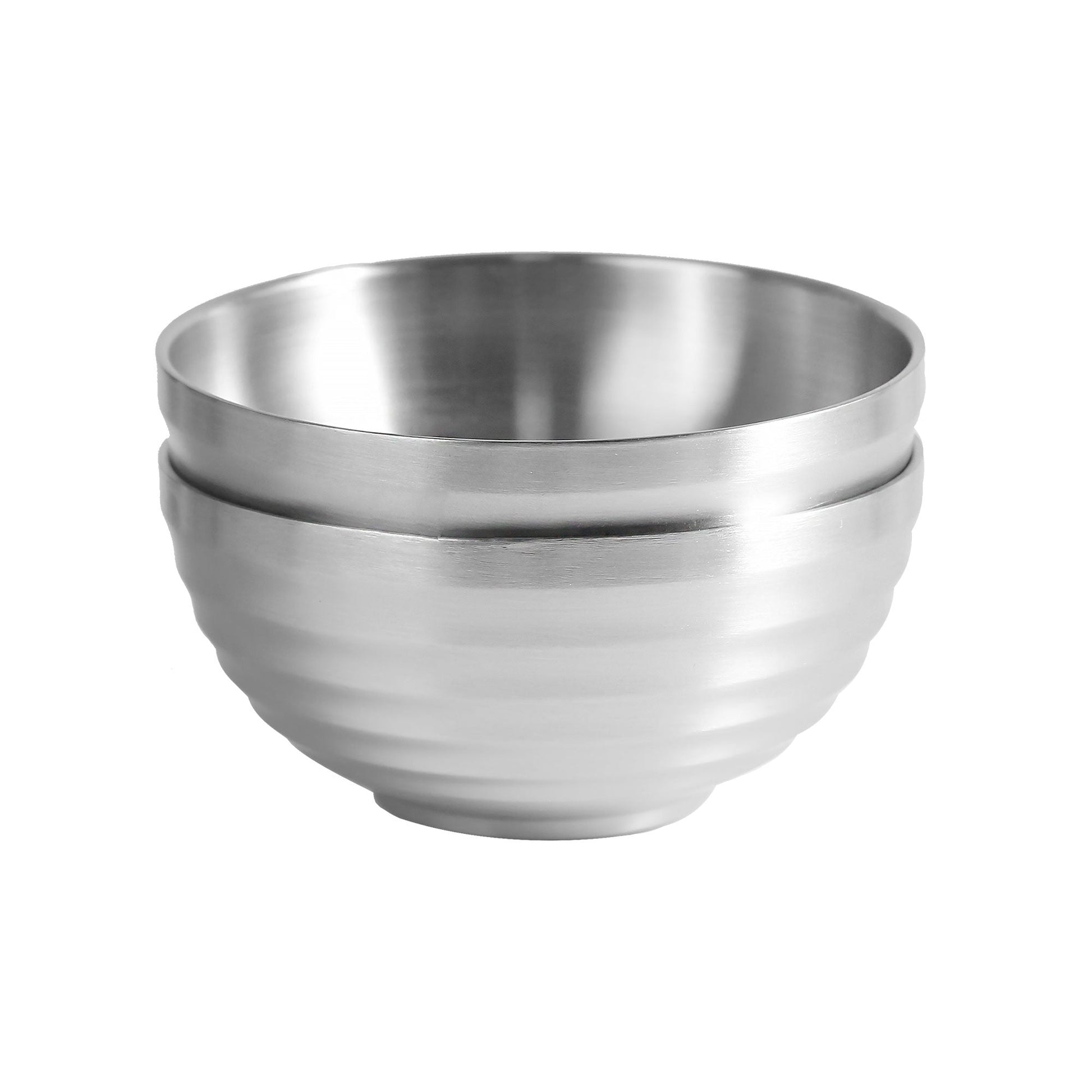 IMEEA 17Oz Soup Bowl Ice Cream Double Wall Insulated Bowl SUS304 Stainless Steel Cereal Bowls, 5.5inch, Set of 2 