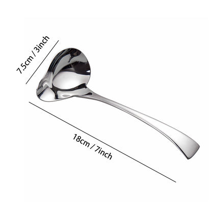 IMEEA Gravy Ladle Small Sauce Ladle 18/10 Stainless Steel Small Ladle for Serving, 7.6 - Inch - IMEEAspoon