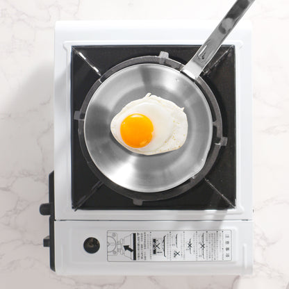 IMEEA Mini Egg Pan - SUS304 Stainless Steel Omelet Pan & Butter Warmer with Spout