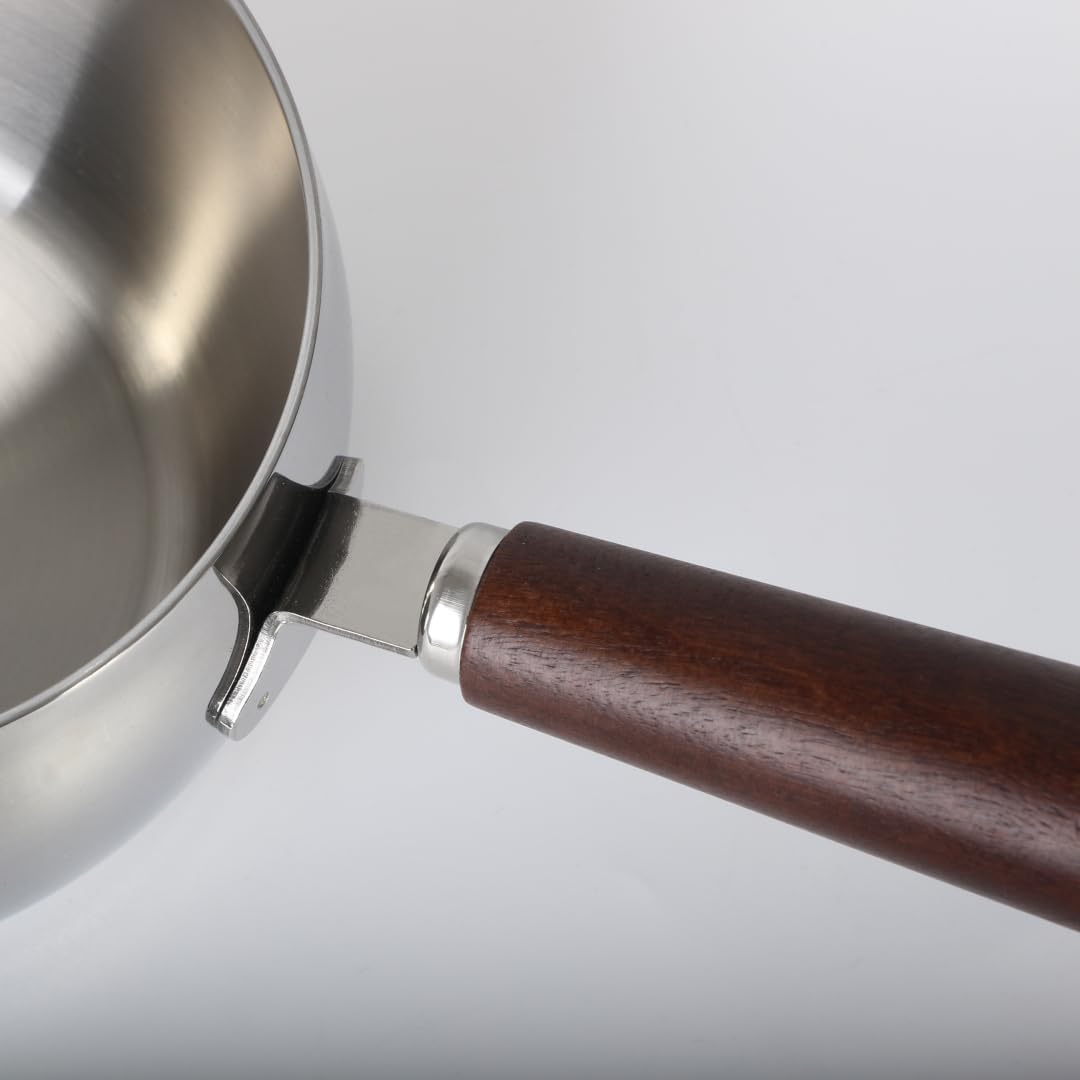 304 stainless steel saucepan with wooden handle
