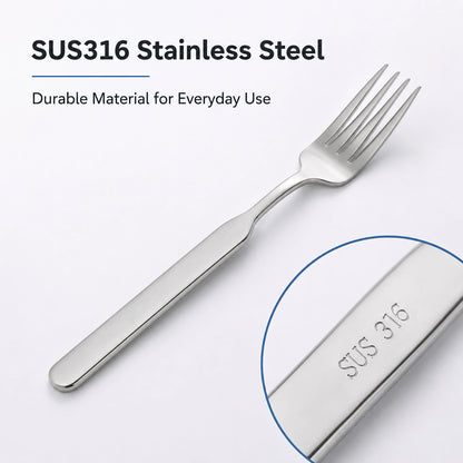 SUS316 stainless steel dinner fork with durable polished surface