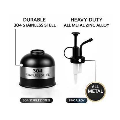 IMEEA Mini Plant Mister Spray Bottle SUS304 Stainless Steel Spritzer Watering Can with Top Pump for Indoor Succulents Orchids Air Plants Garden, 10oz/300ml