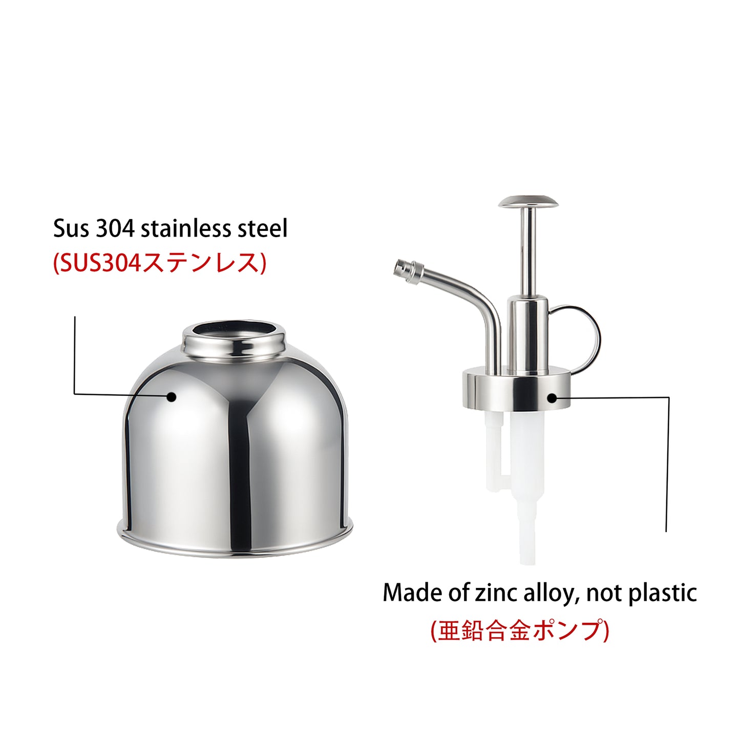 IMEEA Mini Plant Mister Spray Bottle SUS304 Stainless Steel Spritzer Watering Can with Top Pump for Indoor Succulents Orchids Air Plants Garden, 10oz/300ml