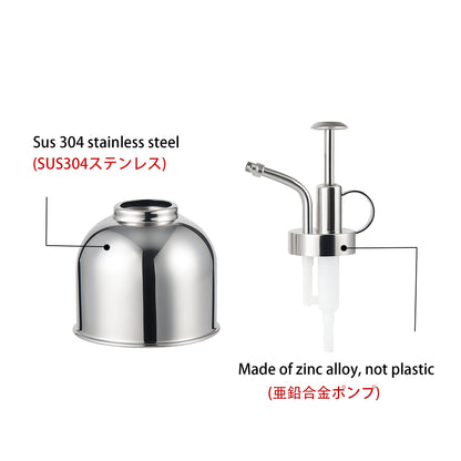IMEEA Mini Plant Mister Spray Bottle SUS304 Stainless Steel Spritzer Watering Can with Top Pump for Indoor Succulents Orchids Air Plants Garden, 10oz/300ml