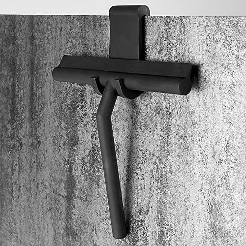 IMEEA Flexible Storage Squeegee with holder hook hanging on a door for easy space-saving storage