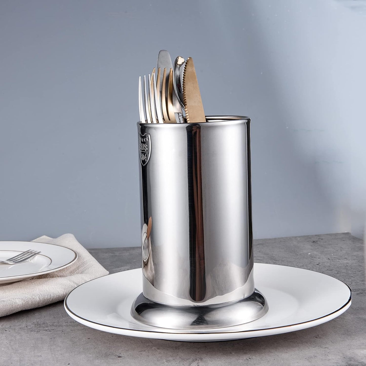 IMEEA Multi-Purpose Straw Holder used for organizing forks and knives on tabletop