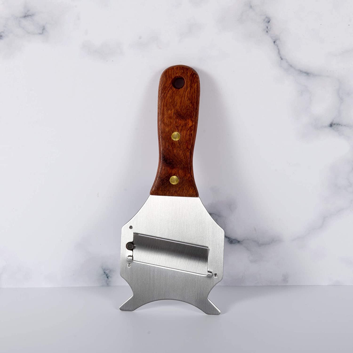 IMEEA  Stainless Steel Mushroom Slicer displayed on a kitchen countertop